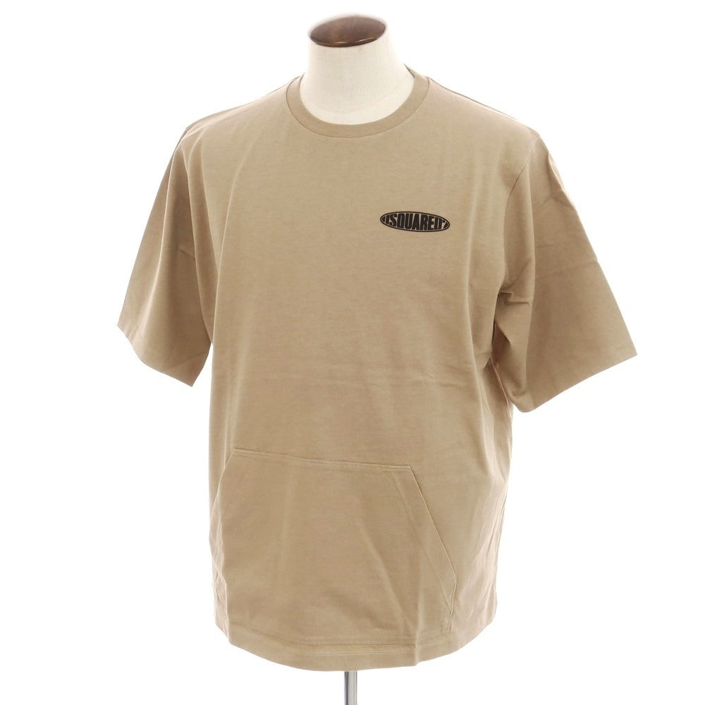 【新品】ディースクエアード DSQUARED2 コットン クルーネック 半袖Ｔシャツ ベージュ【 XL 】【 状態ランクN 】【 メンズ 】
