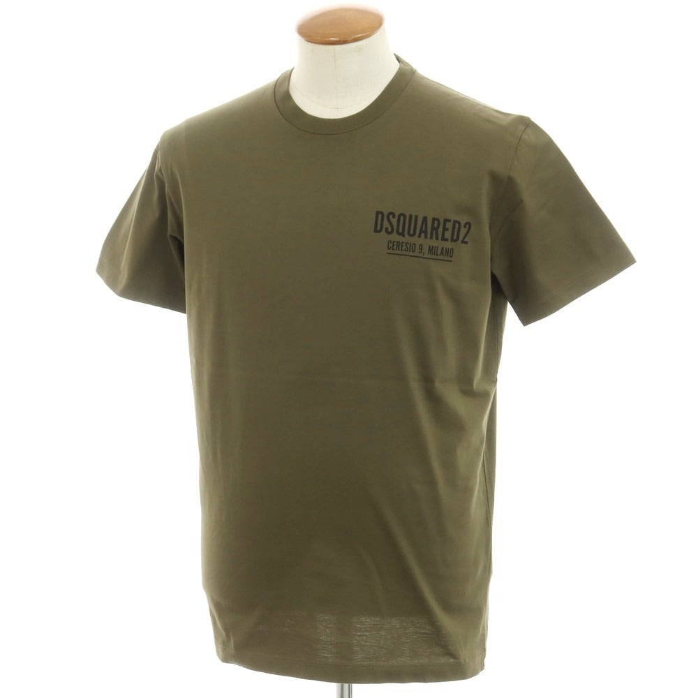 【新品】ディースクエアード DSQUARED2 コットン クルーネック 半袖Ｔシャツ オリーブ【 M 】【 状態ランクN 】【 メンズ 】