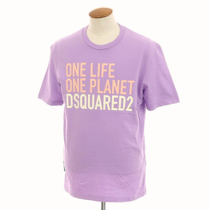 【新品】ディースクエアード DSQUARED2 コットン クルーネック 半袖Ｔシャツ ラベンダー【 M 】【 状態ランクN 】【 メンズ 】