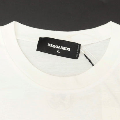 【新品アウトレット】ディースクエアード DSQUARED2 コットン クルーネック 半袖Ｔシャツ ホワイト【 XL 】【 状態ランクN- 】【 メンズ 】