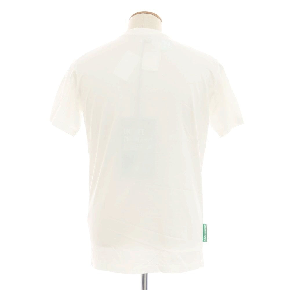 【新品アウトレット】ディースクエアード DSQUARED2 コットン クルーネック 半袖Ｔシャツ ホワイト【 M 】【 状態ランクN- 】【 メンズ 】