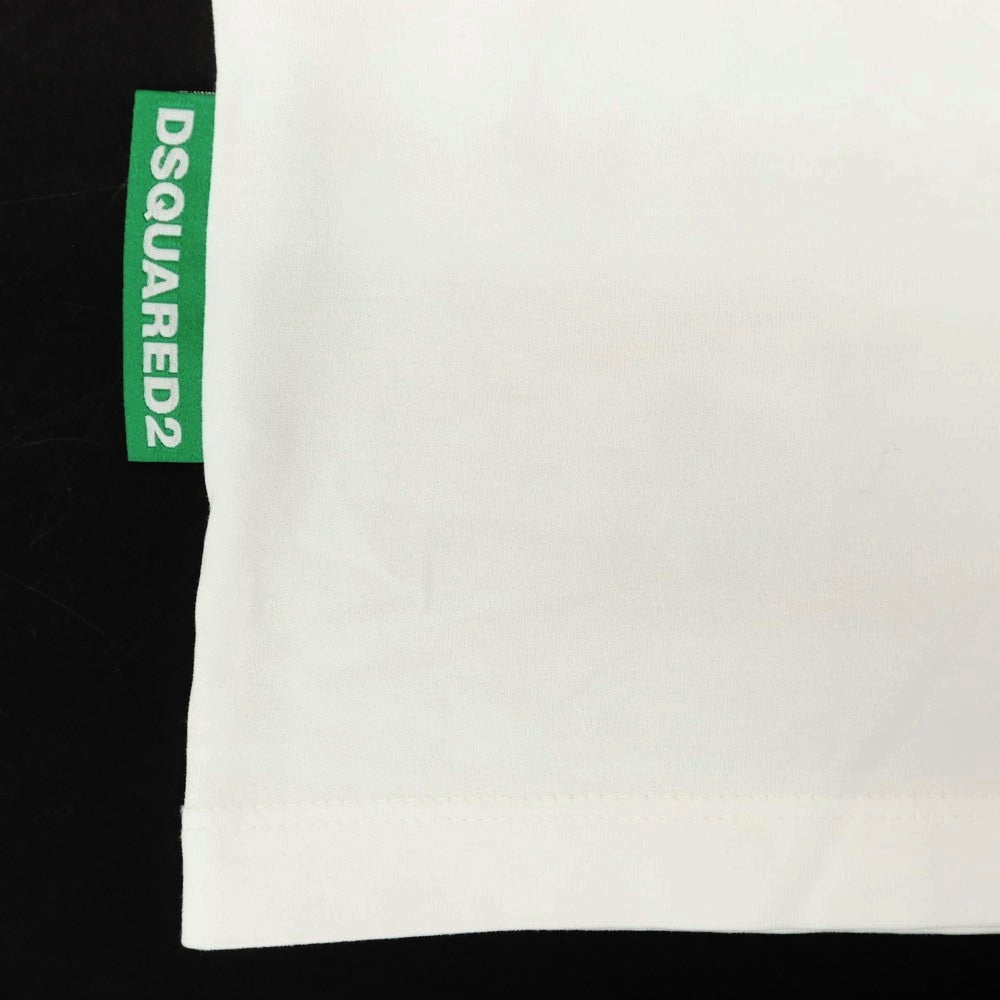 【新品アウトレット】ディースクエアード DSQUARED2 コットン クルーネック 半袖Ｔシャツ ホワイト【 M 】【 状態ランクN- 】【 メンズ 】