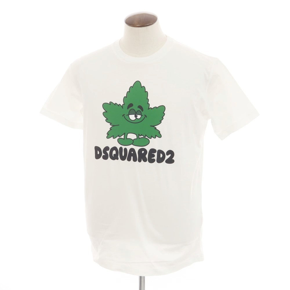 【新品アウトレット】ディースクエアード DSQUARED2 コットン クルーネック 半袖Ｔシャツ ホワイト【 XL 】【 状態ランクN- 】【 メンズ 】