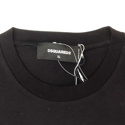 [New] DSQUARED2 Cotton Crew Neck Short Sleeve T-Shirt Black [XL] [Condition Rank N] [Men&