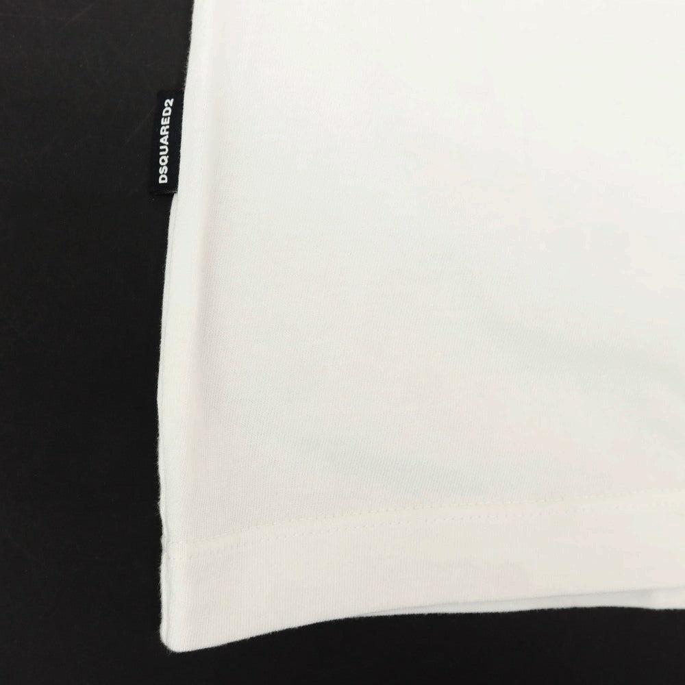 [New] DSQUARED2 × THE SMURFS Cotton Crew Neck Short Sleeve T-Shirt White [S] [Condition Rank N] [Men&
