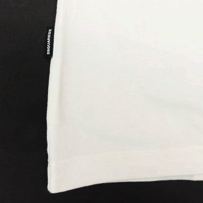 [New] DSQUARED2 × THE SMURFS Cotton Crew Neck Short Sleeve T-Shirt White [S] [Condition Rank N] [Men&