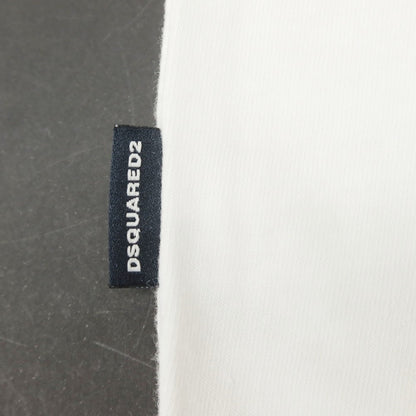 [New Outlet] DSQUARED2 × THE SMURFS Cotton Crew Neck Short Sleeve T-Shirt White [S] [Condition Rank N-] [Men&