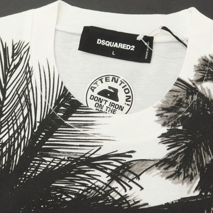 [New Outlet] DSQUARED2 Cotton Crew Neck Short Sleeve T-Shirt White [L] [Condition Rank N-] [Men&