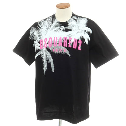 [New] DSQUARED2 Cotton Crew Neck Short Sleeve T-Shirt Black [M] [Condition Rank N] [Men&