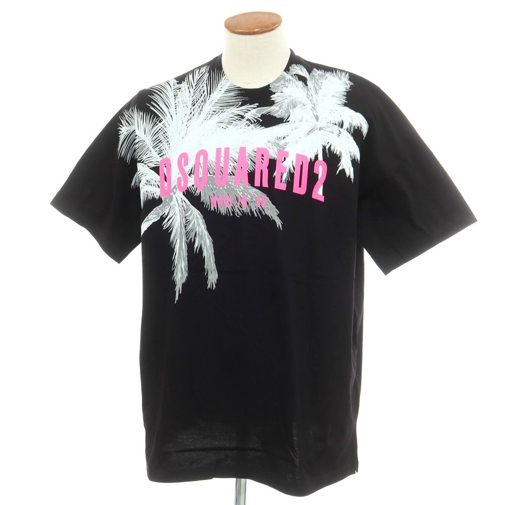 [New] DSQUARED2 Cotton Crew Neck Short Sleeve T-Shirt Black [M] [Condition Rank N] [Men&
