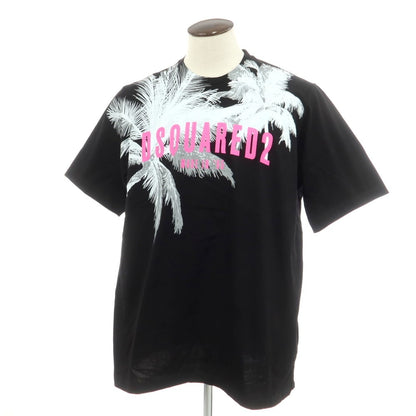 [New] DSQUARED2 Cotton Crew Neck Short Sleeve T-Shirt Black [L] [Condition Rank N] [Men&