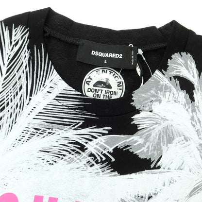 [New] DSQUARED2 Cotton Crew Neck Short Sleeve T-Shirt Black [L] [Condition Rank N] [Men&
