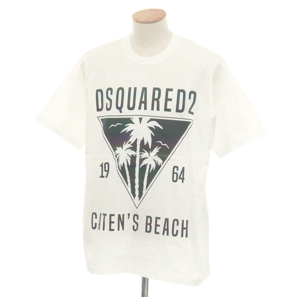 [New Outlet] DSQUARED2 Cotton Crew Neck Short Sleeve T-Shirt White [S] [Condition Rank N-] [Men&