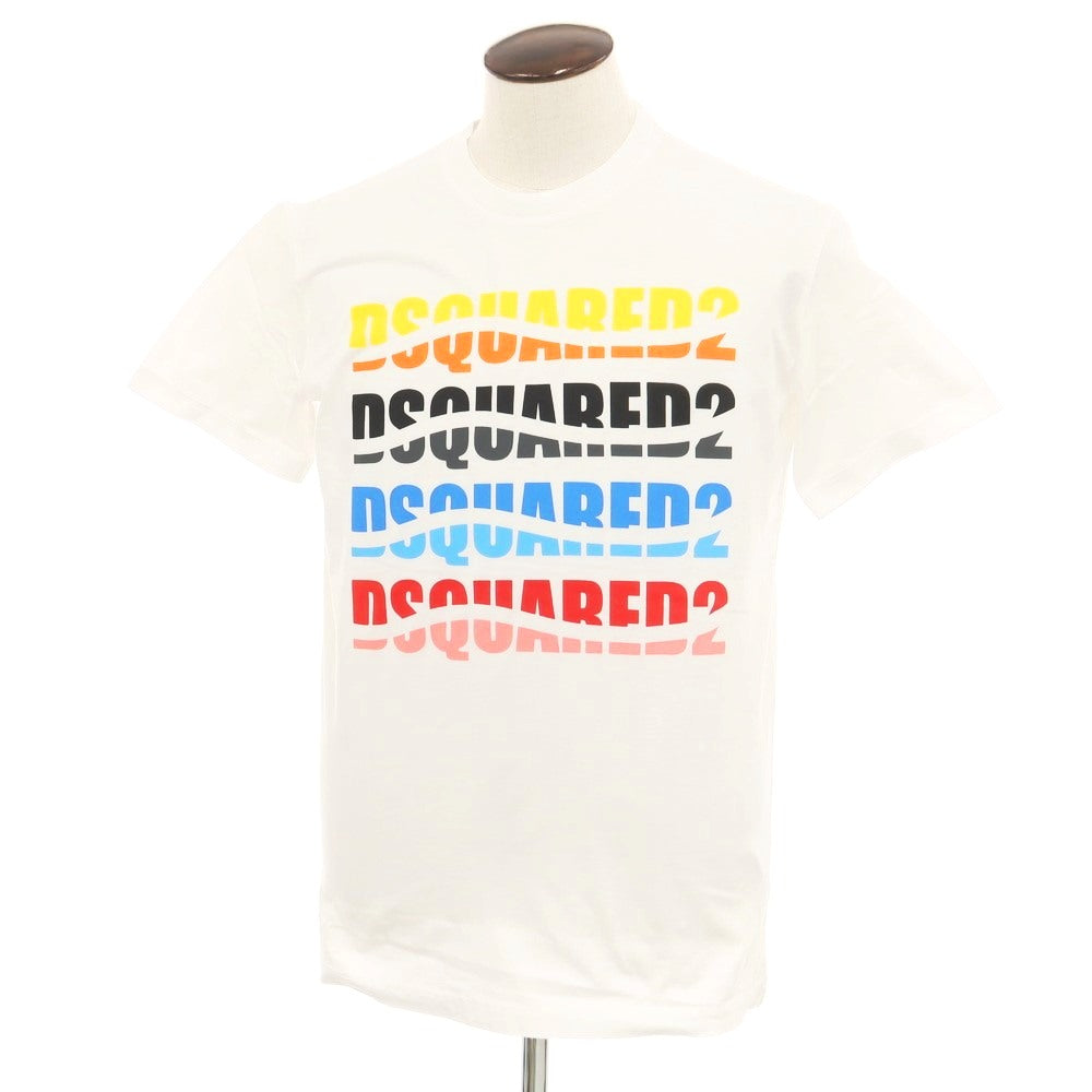 [New Outlet] DSQUARED2 Cotton Crew Neck Short Sleeve T-Shirt White [L] [Condition Rank N-] [Men&