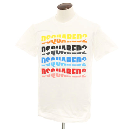 [New Outlet] DSQUARED2 Cotton Crew Neck Short Sleeve T-Shirt White [L] [Condition Rank N-] [Men&