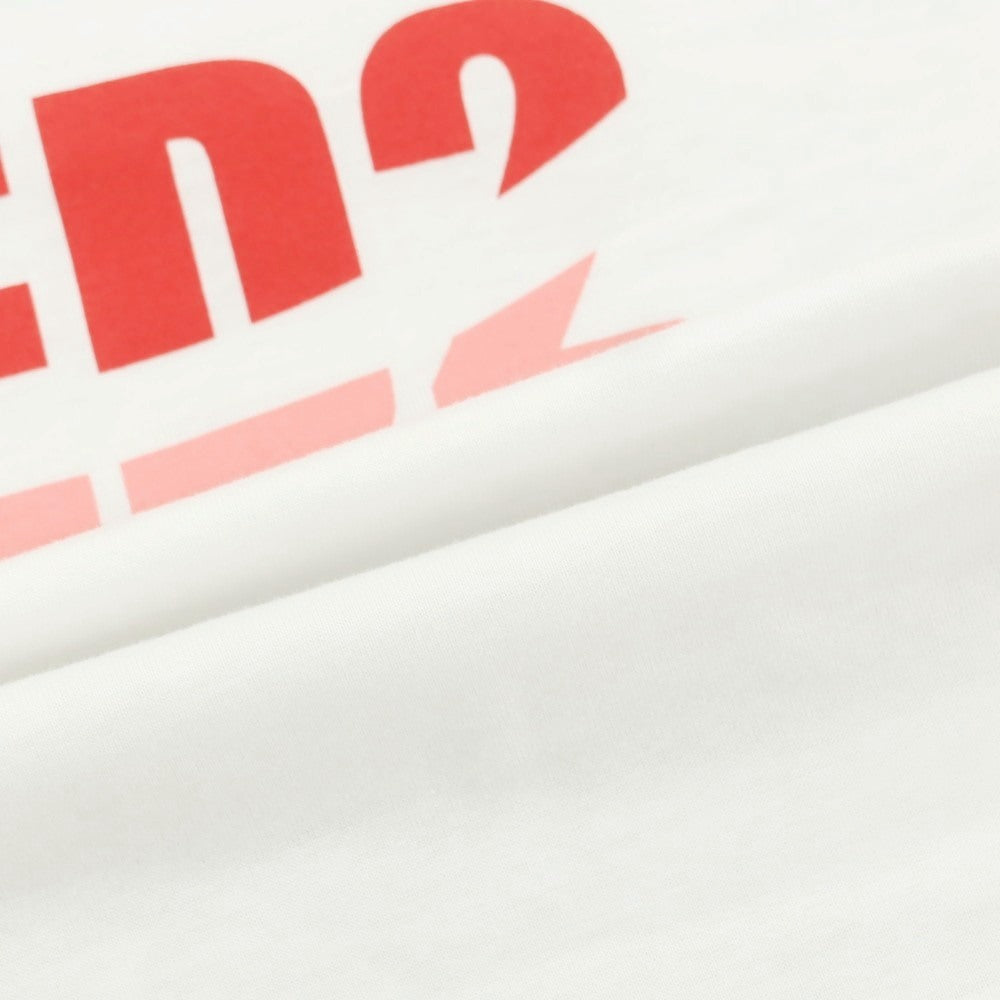 [New Outlet] DSQUARED2 Cotton Crew Neck Short Sleeve T-Shirt White [XL] [Condition Rank N-] [Men&