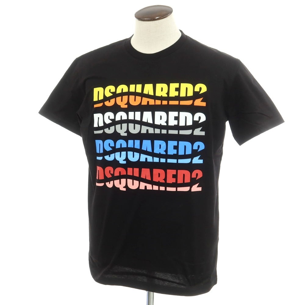 [New] DSQUARED2 Cotton Crew Neck Short Sleeve T-Shirt Black [L] [Condition Rank N] [Men&