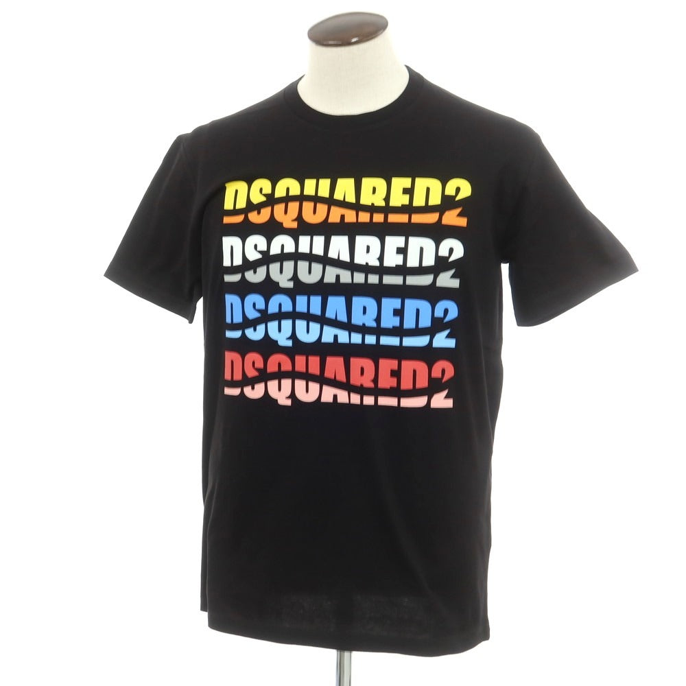 [New] DSQUARED2 Cotton Crew Neck Short Sleeve T-Shirt Black [XL] [Condition Rank N] [Men&