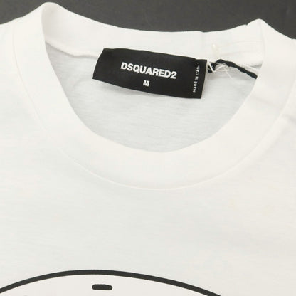 [New Outlet] DSQUARED2 Cotton Crew Neck Short Sleeve T-Shirt White [M] [Condition Rank N-] [Men&