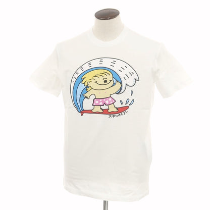 【新品アウトレット】ディースクエアード DSQUARED2 コットン クルーネック 半袖Ｔシャツ ホワイト【 L 】【 状態ランクN- 】【 メンズ 】 [APD]