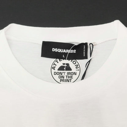 【新品】ディースクエアード DSQUARED2 コットン クルーネック 半袖Ｔシャツ ホワイト【 L 】【 状態ランクN 】【 メンズ 】
[BPD]