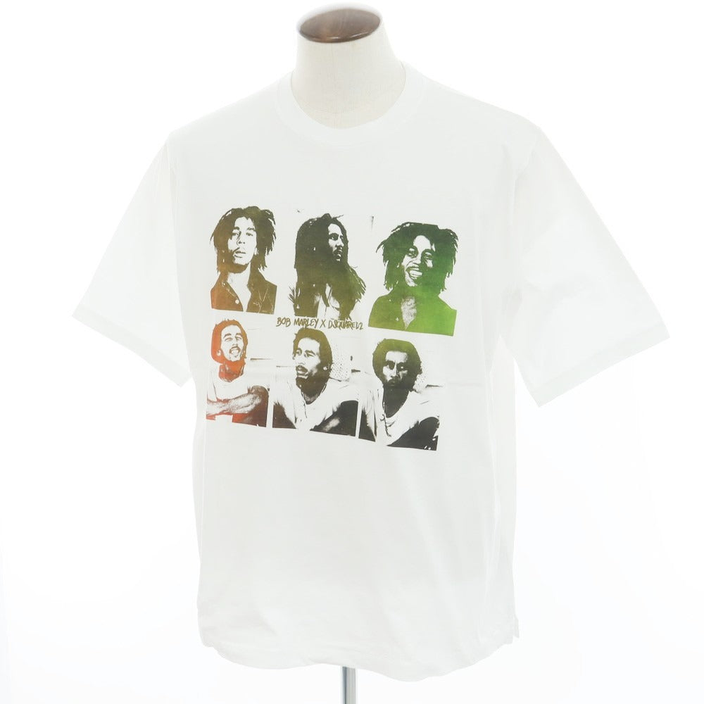 [New] DSQUARED2 Cotton Crew Neck Short Sleeve T-Shirt White [XL] [Condition Rank N] [Men&