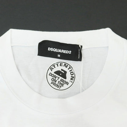 【新品】ディースクエアード DSQUARED2 コットン クルーネック 半袖Ｔシャツ ホワイト【 M 】【 状態ランクN 】【 メンズ 】
[BPD]