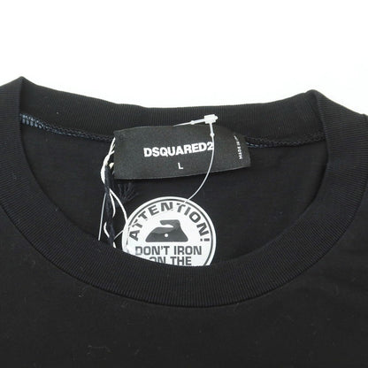 【新品】ディースクエアード DSQUARED2 コットン クルーネック 半袖Ｔシャツ ブラック【 L 】【 状態ランクN 】【 メンズ 】
[BPD]