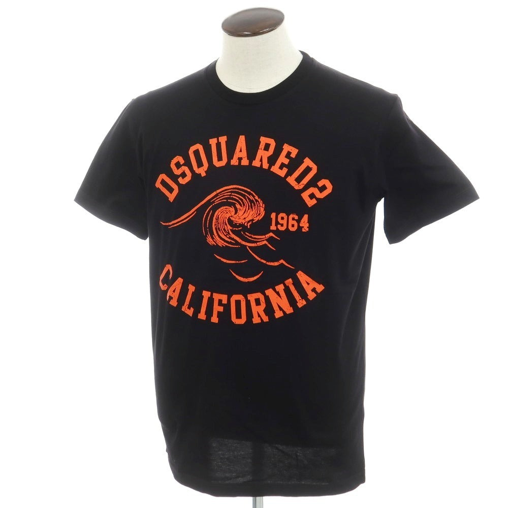 [New] DSQUARED2 Cotton Crew Neck Short Sleeve T-Shirt Black [L] [Condition Rank N] [Men&