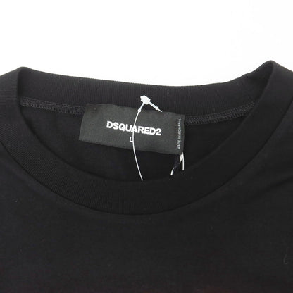 [New] DSQUARED2 Cotton Crew Neck Short Sleeve T-Shirt Black [L] [Condition Rank N] [Men&