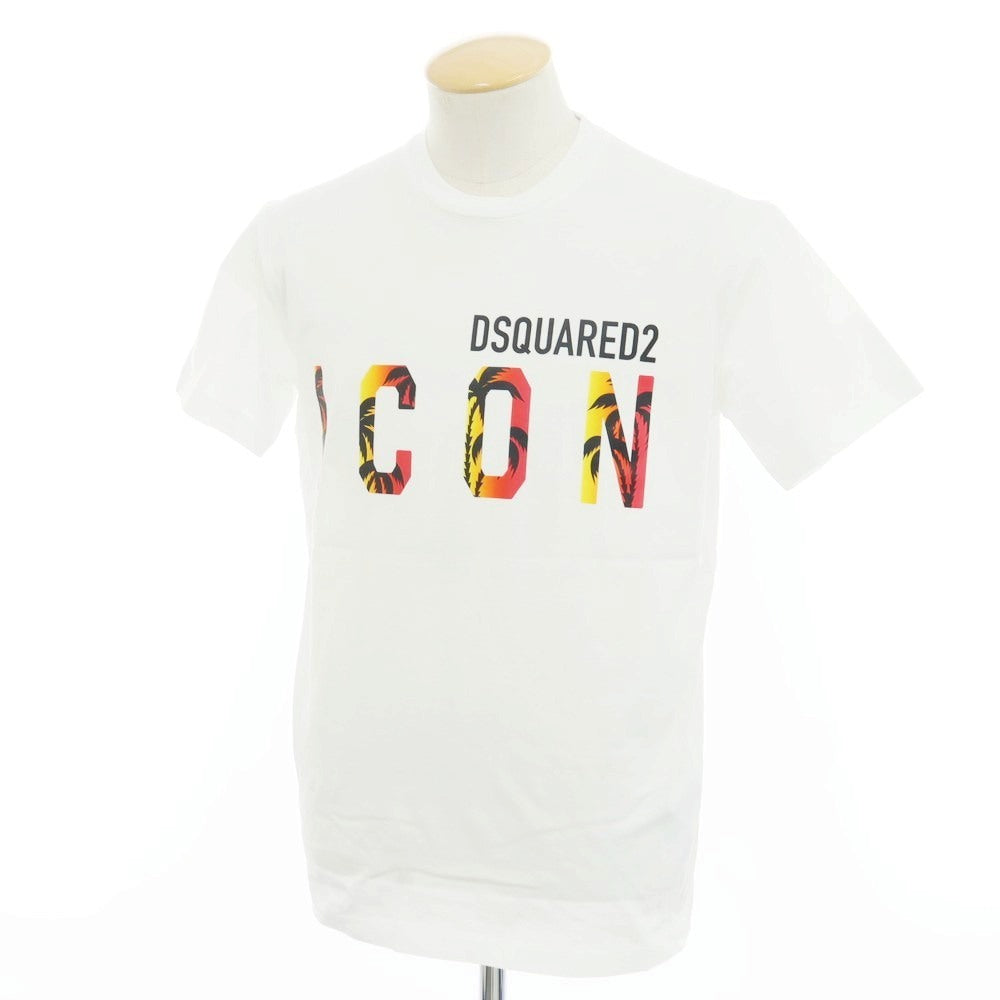 [New] DSQUARED2 Cotton Crew Neck Short Sleeve T-Shirt White [S] [Condition Rank N] [Men&