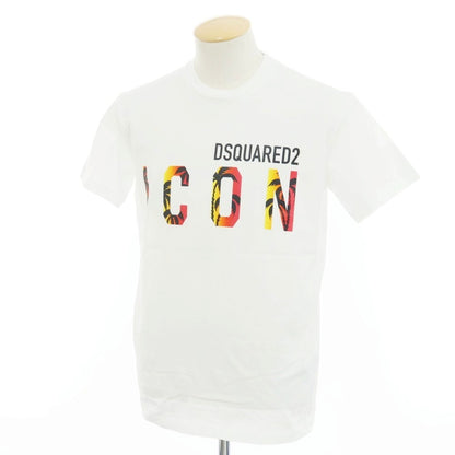 [New] DSQUARED2 Cotton Crew Neck Short Sleeve T-Shirt White [S] [Condition Rank N] [Men&