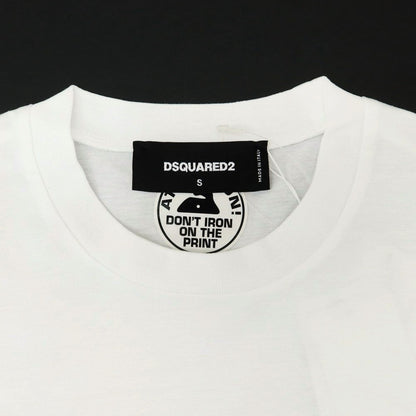 [New] DSQUARED2 Cotton Crew Neck Short Sleeve T-Shirt White [S] [Condition Rank N] [Men&
