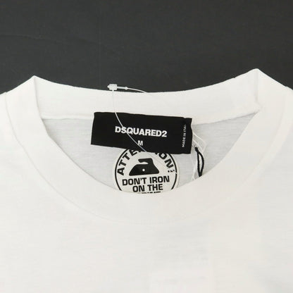 [New] DSQUARED2 Cotton Crew Neck Short Sleeve T-Shirt White [M] [Condition Rank N] [Men&