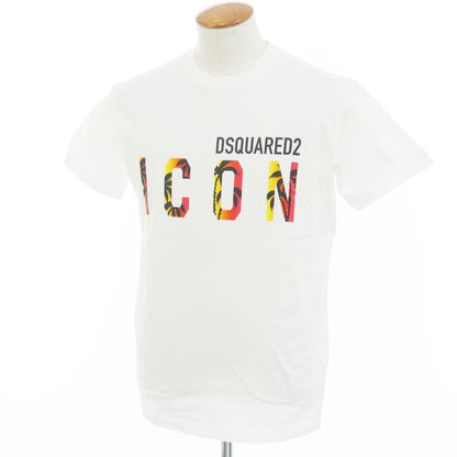 [New Outlet] DSQUARED2 Cotton Crew Neck Short Sleeve T-Shirt White [M] [Condition Rank N-] [Men&