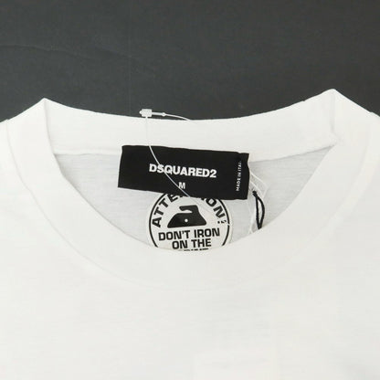 [New Outlet] DSQUARED2 Cotton Crew Neck Short Sleeve T-Shirt White [M] [Condition Rank N-] [Men&