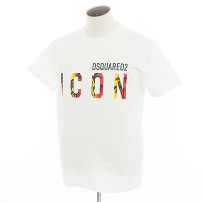 【新品アウトレット】ディースクエアード DSQUARED2 コットン クルーネック 半袖Ｔシャツ ホワイト【 L 】【 状態ランクN- 】【 メンズ 】