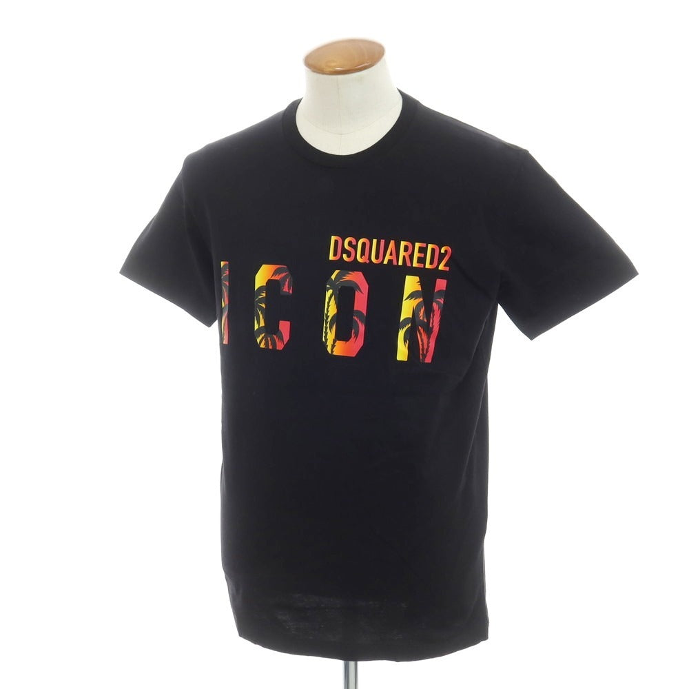 [New] DSQUARED2 Cotton Crew Neck Short Sleeve T-Shirt Black [M] [Condition Rank N] [Men&