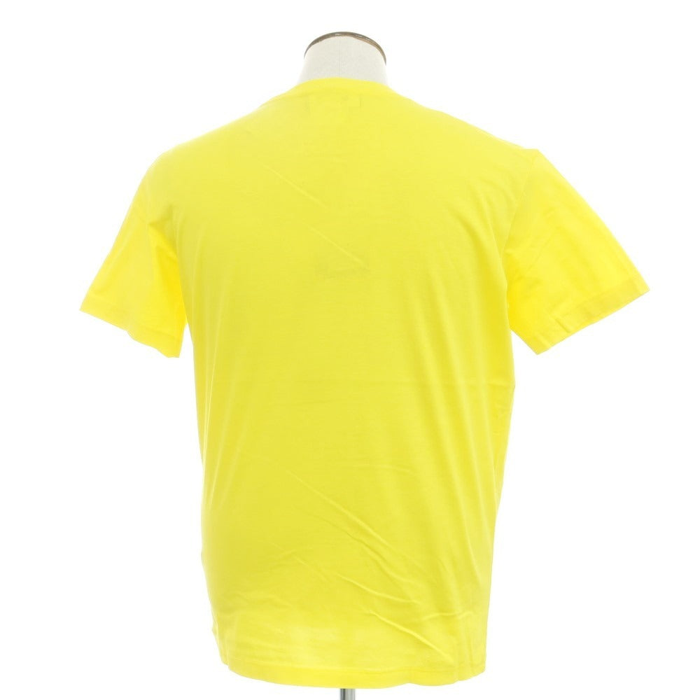 [New] DSQUARED2 Cotton Crew Neck Short Sleeve T-Shirt Yellow [L] [Condition Rank N] [Men&