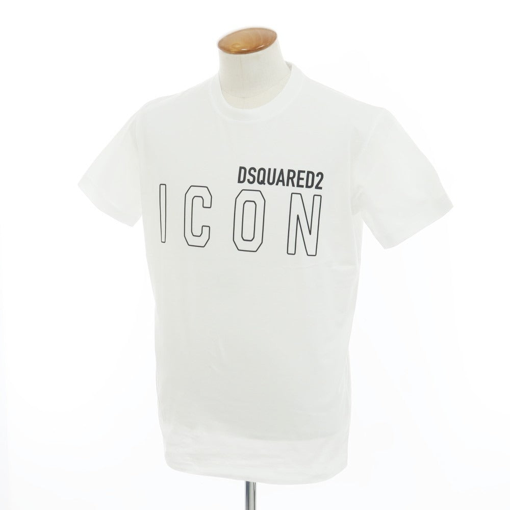 【新品】ディースクエアード DSQUARED2 コットン クルーネック 半袖Ｔシャツ
 ホワイト【 M 】【 状態ランクN 】【 メンズ 】