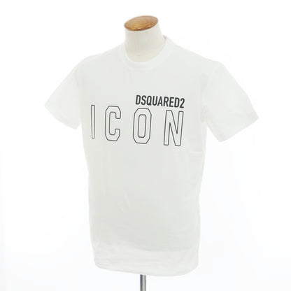 [New] DSQUARED2 Cotton Crew Neck Short Sleeve T-Shirt
 White [M] [Condition Rank N] [Men&