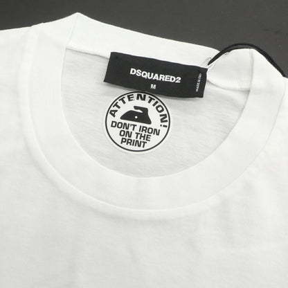 [New] DSQUARED2 Cotton Crew Neck Short Sleeve T-Shirt
 White [M] [Condition Rank N] [Men&
