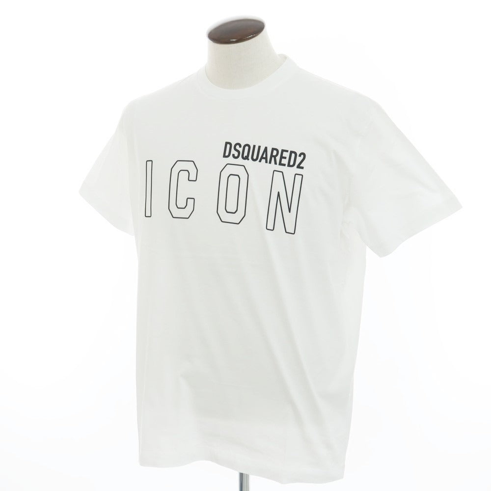 【新品】ディースクエアード DSQUARED2 コットン クルーネック 半袖Ｔシャツ
 ホワイト【 XXL 】【 状態ランクN 】【 メンズ 】