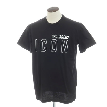 【新品】ディースクエアード DSQUARED2 コットン クルーネック 半袖Ｔシャツ
 ブラック【 XL 】【 状態ランクN 】【 メンズ 】