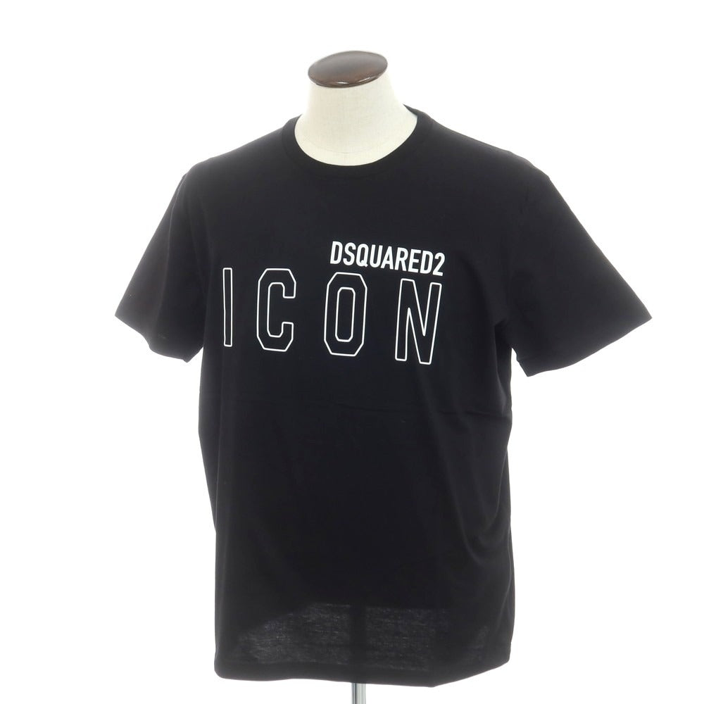 【新品】ディースクエアード DSQUARED2 コットン クルーネック 半袖Ｔシャツ
 ブラック【 XXL 】【 状態ランクN 】【 メンズ 】