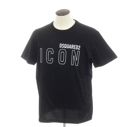 [New] DSQUARED2 Cotton Crew Neck Short Sleeve T-Shirt Black [Size XXL] [BLK] [S/S] [Condition Rank N] [Men&