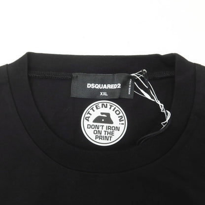 [New] DSQUARED2 Cotton Crew Neck Short Sleeve T-Shirt Black [Size XXL] [BLK] [S/S] [Condition Rank N] [Men&