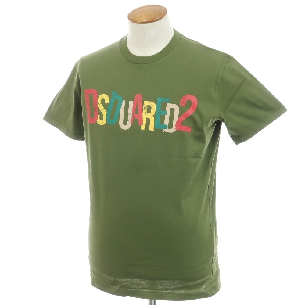 【新品】ディースクエアード DSQUARED2 コットン クルーネック 半袖Ｔシャツ
 オリーブ【 M 】【 状態ランクN 】【 メンズ 】
