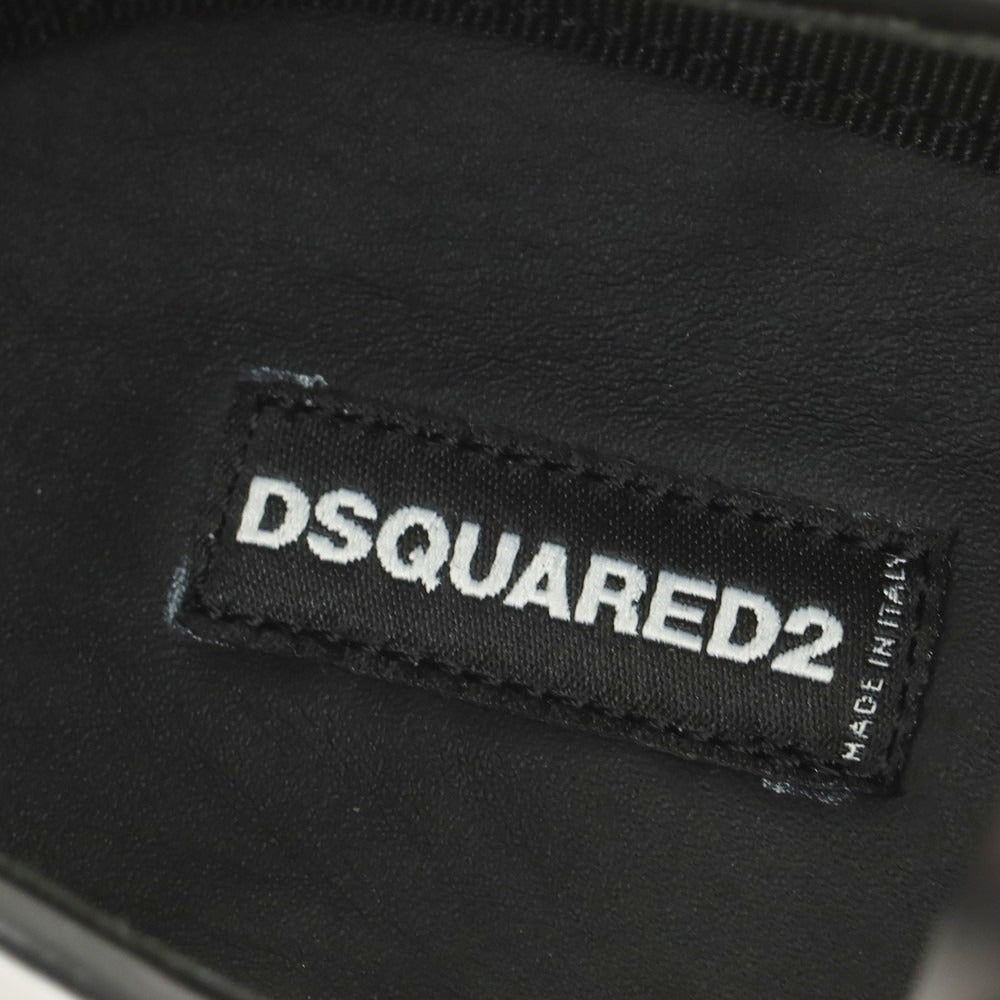 【新品】ディースクエアード DSQUARED2 ラウンドトゥ ドレスシューズ ブラック【 43 】【 状態ランクN 】【 メンズ 】 [EPD]