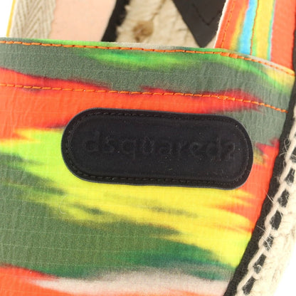 【新品】ディースクエアード DSQUARED2 WAVE CAMO リップストップナイロン エスパドリーユ シューズ マルチカラー【 40 】【 状態ランクN 】【 メンズ 】